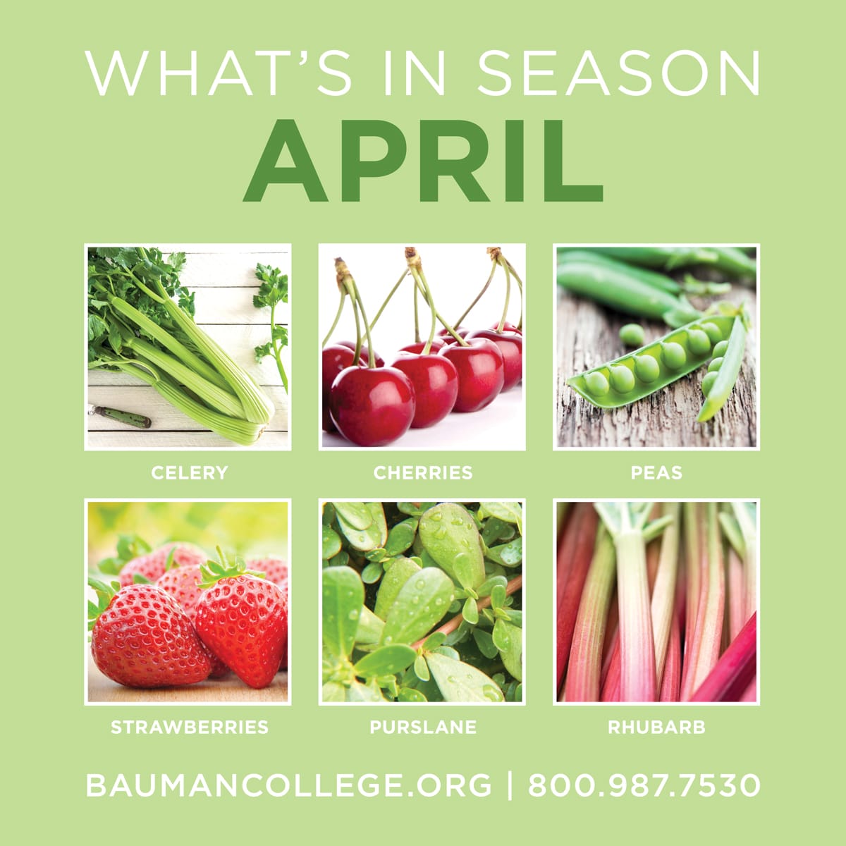 Foods in season in April