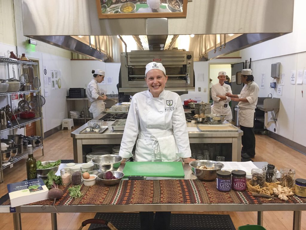 Amber Cooney in a kitchen