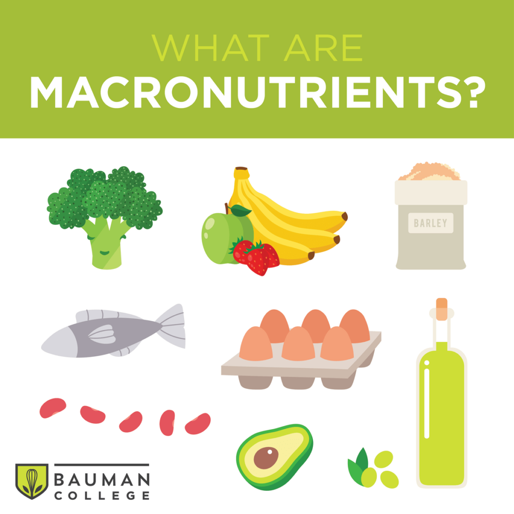 Chart showing examples ofMacronutrient.