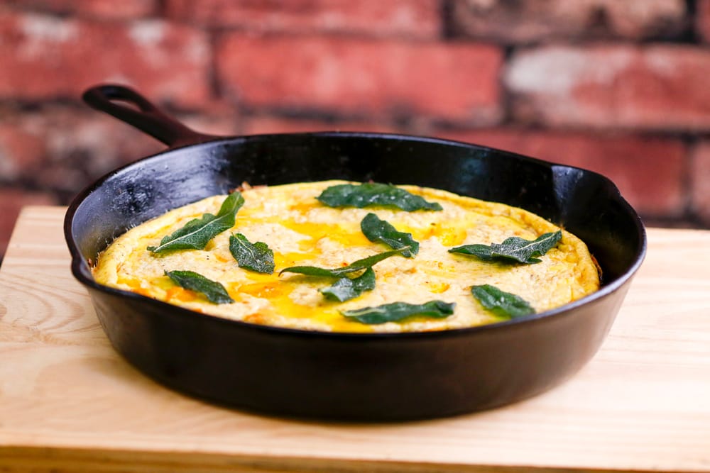 Butternut Squash Frittata with Fried Sage