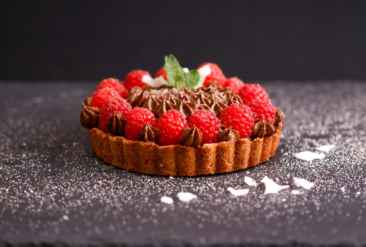 Vegan, Gluten-Free, Chocolate Tart