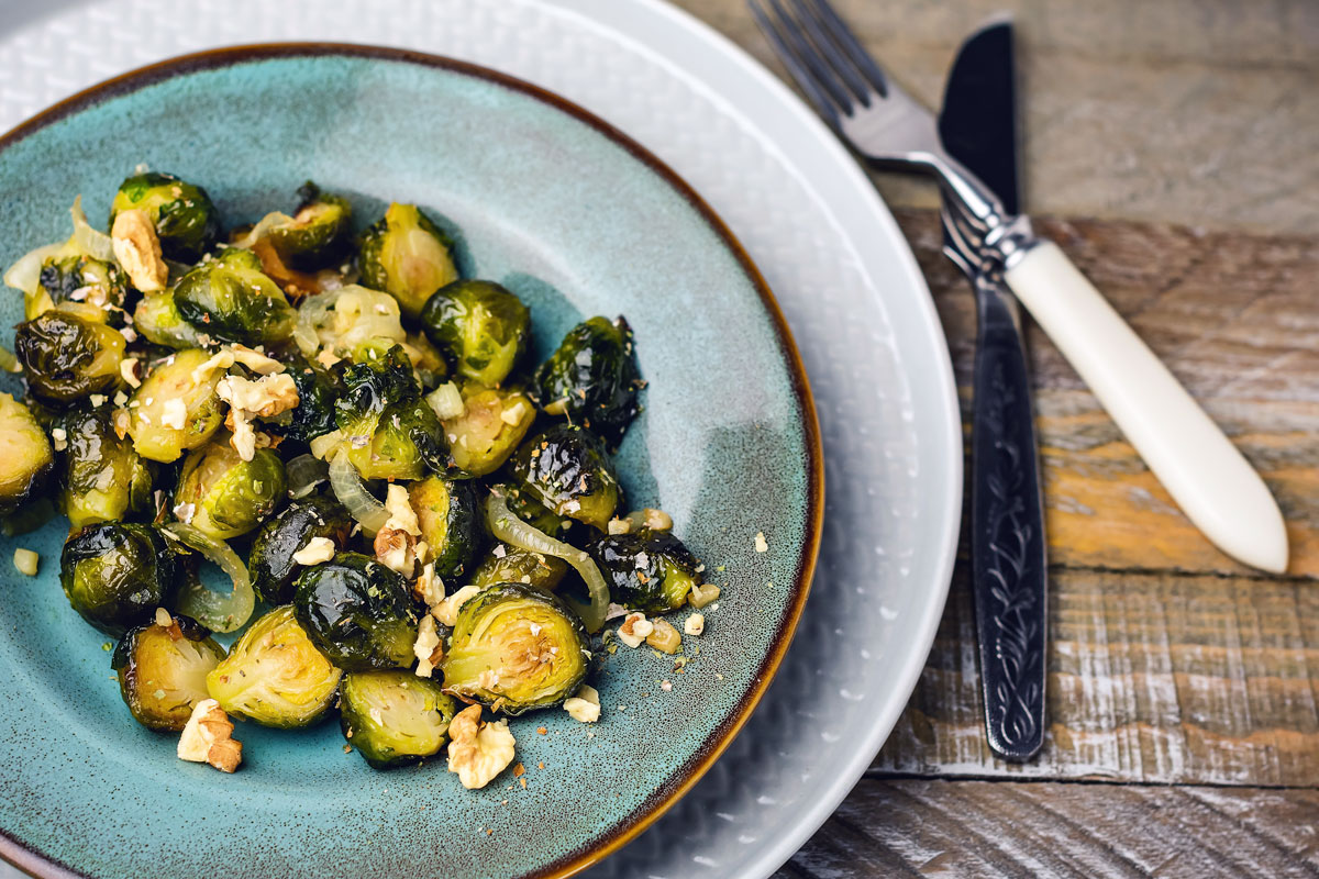 Brussels Sprouts + Walnuts