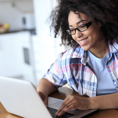 woman on laptop