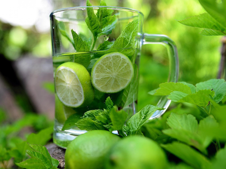 Water with Lime and Mint