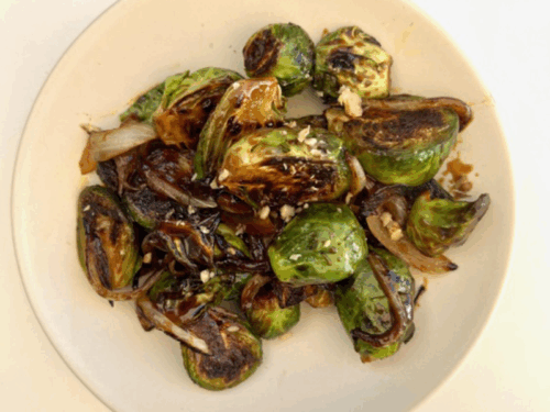 Restaurant-Style Brussels with Blackstrap Molasses Glaze