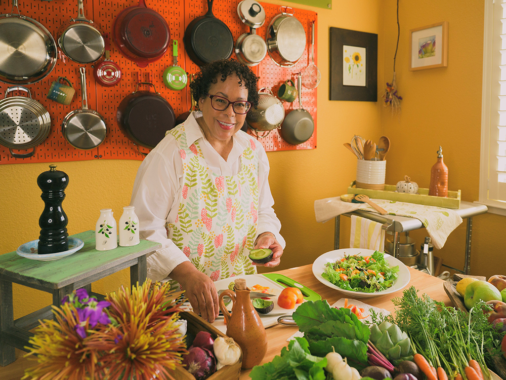 Betty Norvell in the kitchen