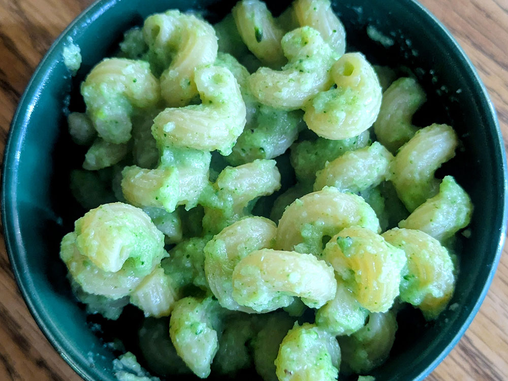 Garlicky Broccoli Pasta by Emily Olson, Bauman College Graduate